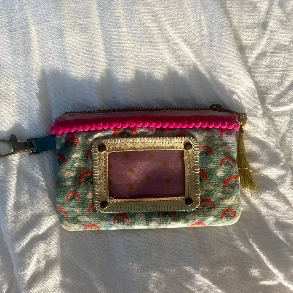 NATURAL LIFE Rainbow Pouch with Pink and Green - Picture 5 of 6